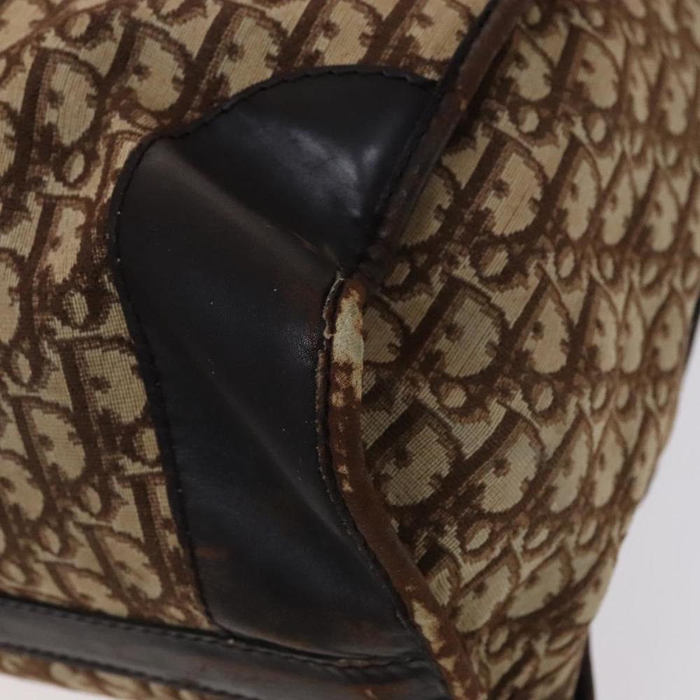 Christian Dior Trotter Canvas Boston Bag Brown Auth 115046 - Picture 12 of 16